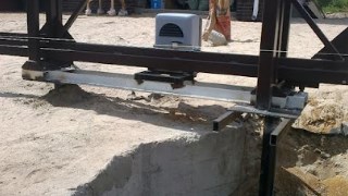 Купить сваи для ворот в Карасук. Заказать ворота на сваях под ключ от 21710 руб